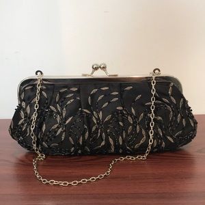 Beaded evening clutch